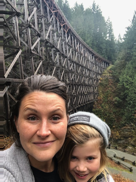 There are so many amazing places to take your kids. Horth Hill, Beer Hill, Lone Tree Hill, Todd Inlet, Gold Stream, Francis/King Park (accessible Path), Mill Stream Creek TrailIf you're willing to go a bit further - Kinsol Trestle!