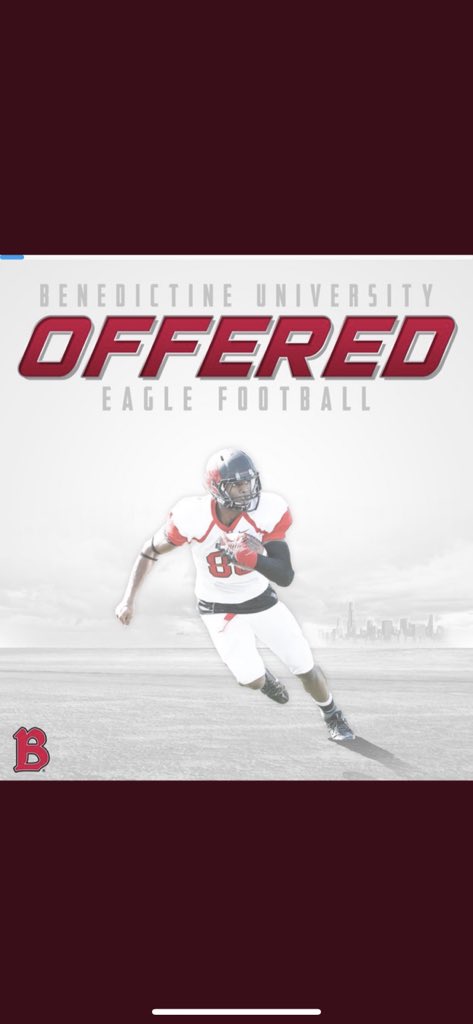 Blessed to receive an offer to <a href="/BenUFootball/">Benedictine Football</a> <a href="/CoachMCEllis/">Matt Ellis</a>  🙏🏾🙏🏾