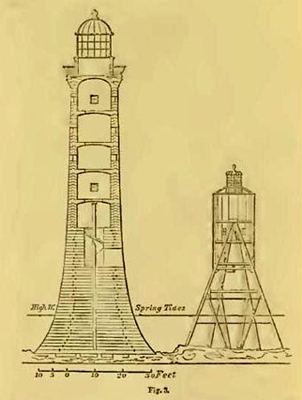 Constructed at great cost with many fatalities between 1807 -1810, Bell Rock heralded a new era in offshore lighthouses. In contrast with other early lighthouses like the Eddystone, its masonry stands even today, and is considered one of the Seven Wonders of the Industrial Age.