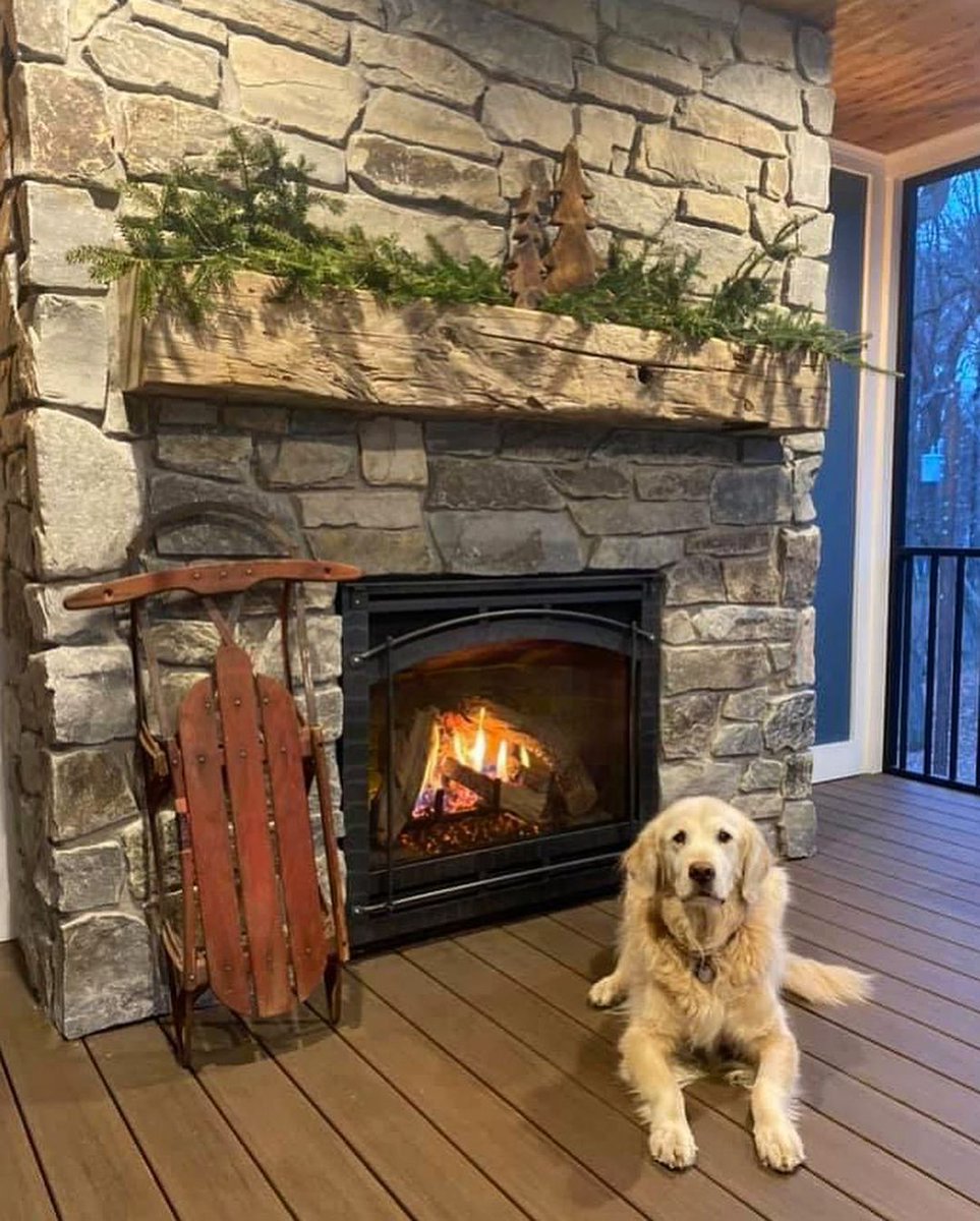 No one can resist cozying up to a fire on Christmas Eve! Thanks for sharing your remodel pic with us, Ispiri Design Builde, looks like you have a *very* satisfied client.
