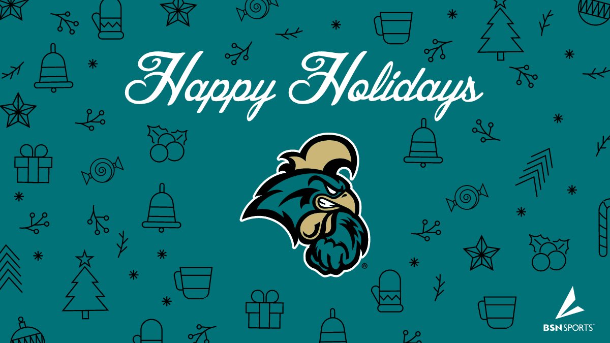 Happy Holidays to our partners <a href="/GoCCUsports/">Coastal Carolina Athletics</a> <a href="/CCU_CAF/">CCU_CAF</a> <a href="/CoastalFootball/">Coastal Football</a> <a href="/CoastalBaseball/">Coastal Carolina Baseball</a> <a href="/CoastalMBB/">Coastal Men's Basketball</a> <a href="/CoastalWBB/">Coastal Women’s Basketball</a> <a href="/CoastalWSoccer/">Coastal Women's Soccer</a> <a href="/CoastalMSoccer/">Coastal Men's Soccer</a> <a href="/CoastalTFXC/">CCU Track and XC</a> <a href="/CoastalWLax/">Coastal Lacrosse</a> <a href="/CoastalMGolf/">Coastal Men's Golf</a> <a href="/CoastalWGolf/">Coastal Women's Golf</a> <a href="/CoastalMTennis/">Coastal Men's Tennis</a> <a href="/CoastalWTennis/">CCU Women's Tennis</a> <a href="/CoastalSoftball/">Coastal Carolina SB</a> <a href="/CoastalVball/">Coastal Volleyball</a> <a href="/BSNSPORTS_SC/">BSN SPORTS South Carolina</a>