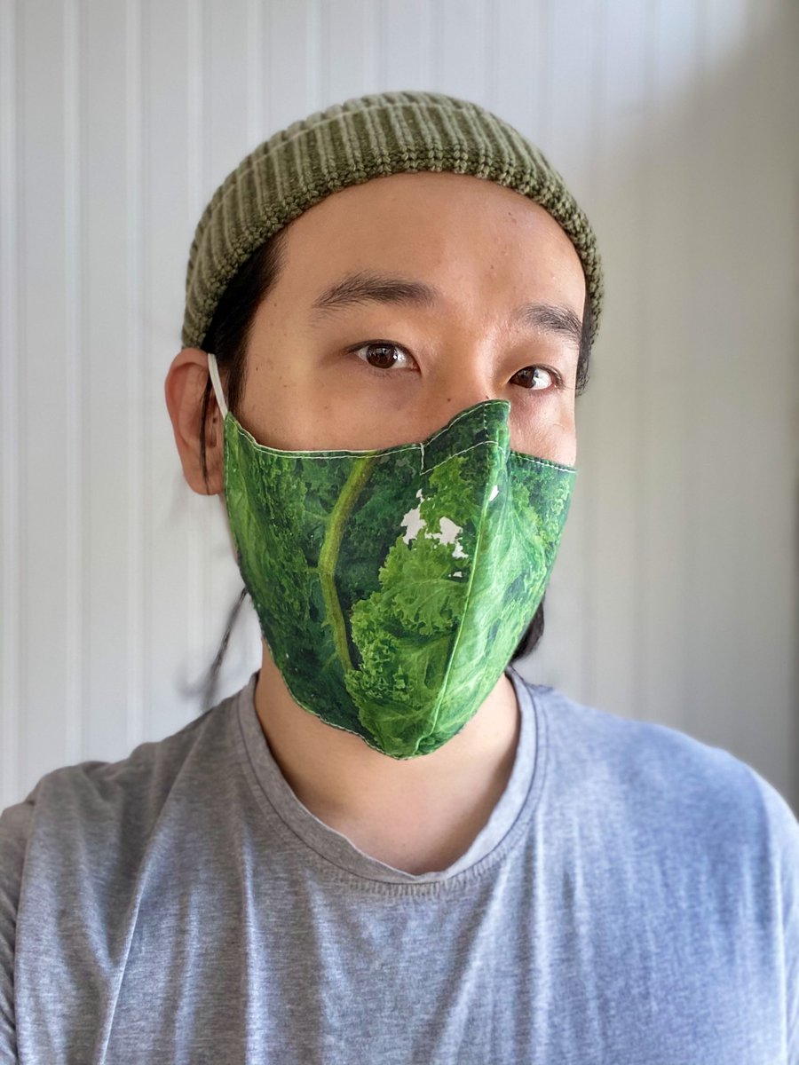 leesean's tweet photo. Thanks for the durian and kale masks @theantonius! 

Get your own food masks and listen to Antonius’s story here: https://t.co/09CmS1fm4p

#FoodMasku @EasyCookBear #MaskForMask #Food #MaskUp https://t.co/WrHvdUK4a3