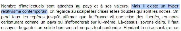 15) Ca, c'est vrai. Les gens qui déplorent que « celui qui a tenu un discours antisémite ou a collaboré tombe forcément dans le camp du mal radical » par exemple.