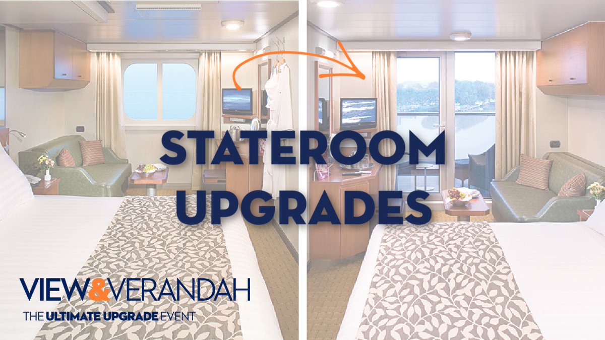 With our 'View & Verandah' promotion, your clients can go from looking outside to stepping outside. Upgrades plus drinks, specialty dining, shore excursion discounts and more! Combine w/ 'Buy One, Gift One' and they get a free interior stateroom! #ThursdayThoughts