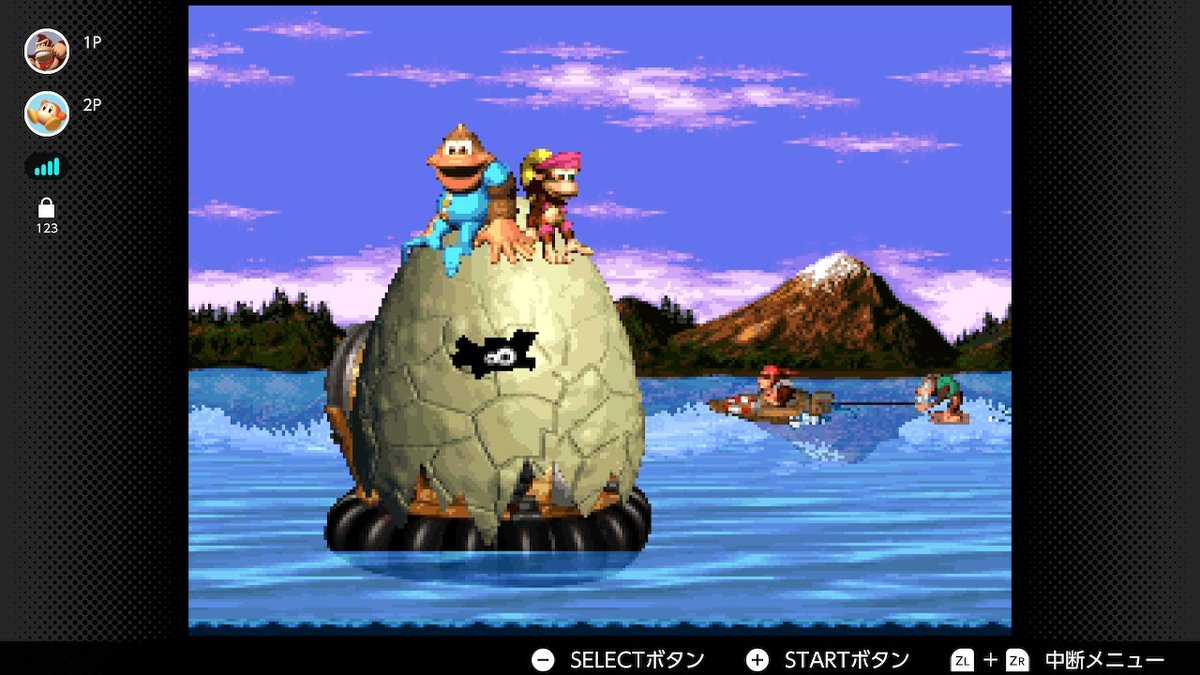 れびあ フレとドンキー3クリア ボーナス含めるとスイーピーの森が一番むずいよなぁ ディンキー縛りのコインドーザーはただのクソゲーだから除外 通話しながら懐ゲーしてわーわー言い合うのが結局一番楽しいのよ スーパーファミコン Nintendoswitch