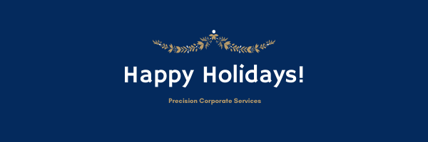Happy Holidays from Precision!

Click the link for updated holiday hours for Delaware, Massachuetts and Precision! 
tinyurl.com/y7sqtkxa