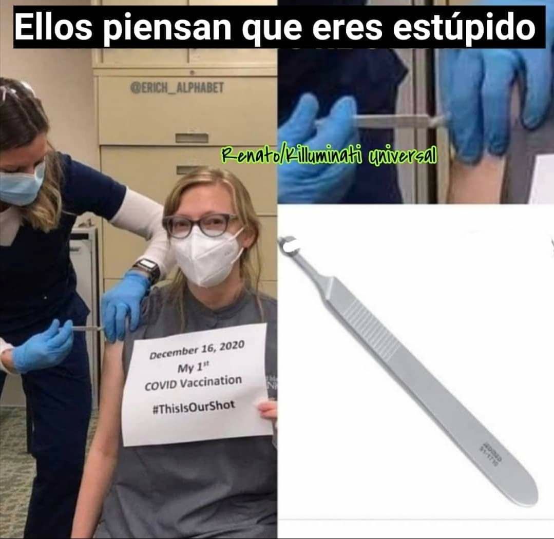 tlee_mautinus's tweet photo. @Claudiashein Bravo! Al full con la campaña publicitaria del negocio multibillonario de la industria farmacéutica.
Una vacuna al vapor para un virus que ni siquiera ha sido aislado y que causa una mortalidad mundial del 0.02%
Wow! Unos genios, ahora a esperar los efectos #GenocidioProgramado https://t.co/tf4h6WqKIV