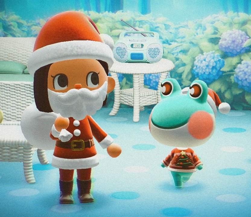 AngelaACNH's tweet photo. Lili con su gorro y su jersey navideño es lo mejor que verás hoy 🐸❤️ https://t.co/RV0A5onTfu