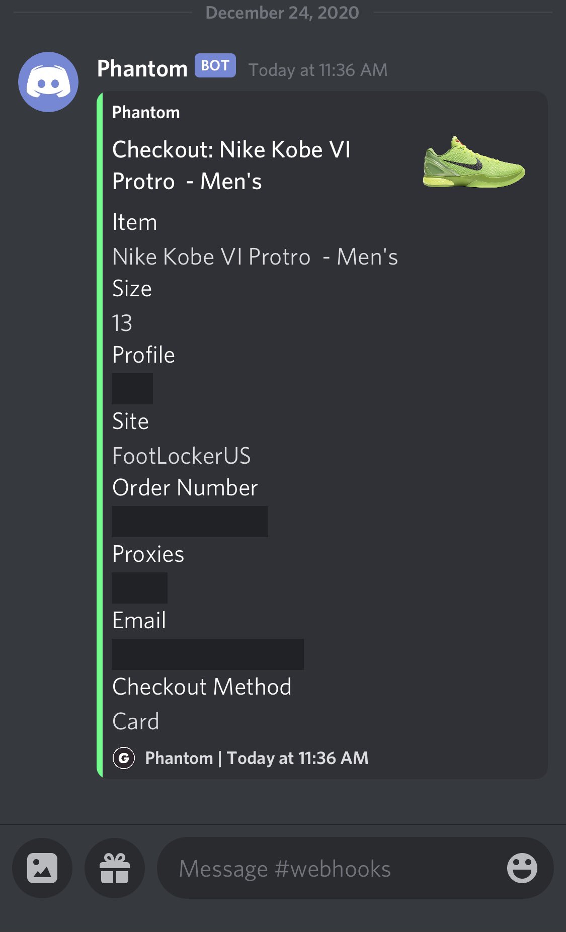 Ghost sneaker hotsell bot