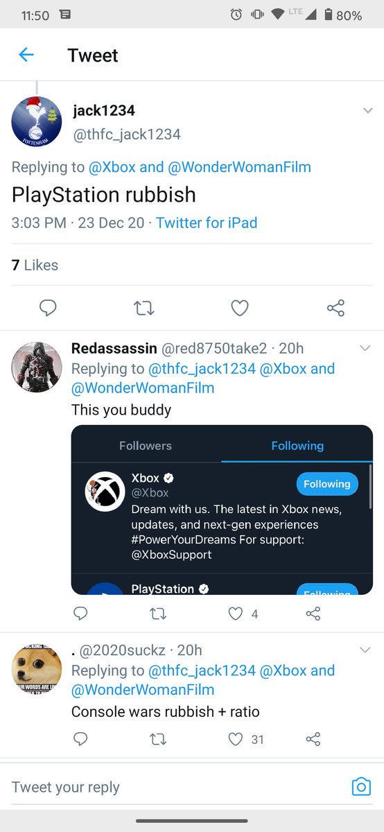 My favorite times  @thfc_jack1234 has been ratioed in the past 24 hours. A thread: