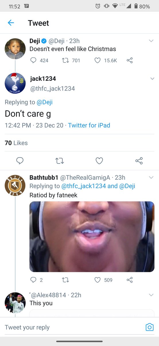 My favorite times  @thfc_jack1234 has been ratioed in the past 24 hours. A thread: