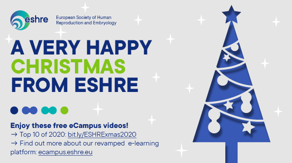 ESHRE's tweet photo. π ESHRE wishes all of you a merry Christmas π
Thanks for contributing to our amazing community π
Make sure to enjoy this year's Christmas gift, a playlist of 2020's top ESHRE eCampus videos π https://t.co/WTv0NBUhXB
#ESHRE2020 #eCampus #elearning #Christmas #Gift https://t.co/ROKGm5Qp7L