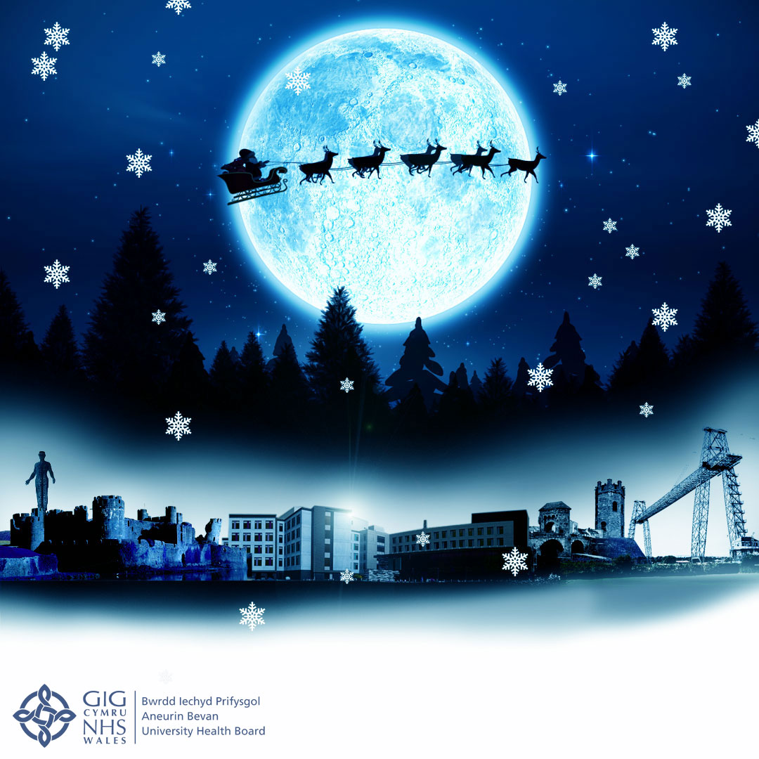 AneurinBevanUHB's tweet photo. GOOD NEWS…we can confirm that Santa Claus has tested negative for Covid-19 and has been cleared to fly tonight!

Please keep helping to stop the spread of the virus to ensure you’re on the ‘good list’.

We would like to wish everyone in Gwent a wonderful Christmas! https://t.co/iihkBI2Lxw