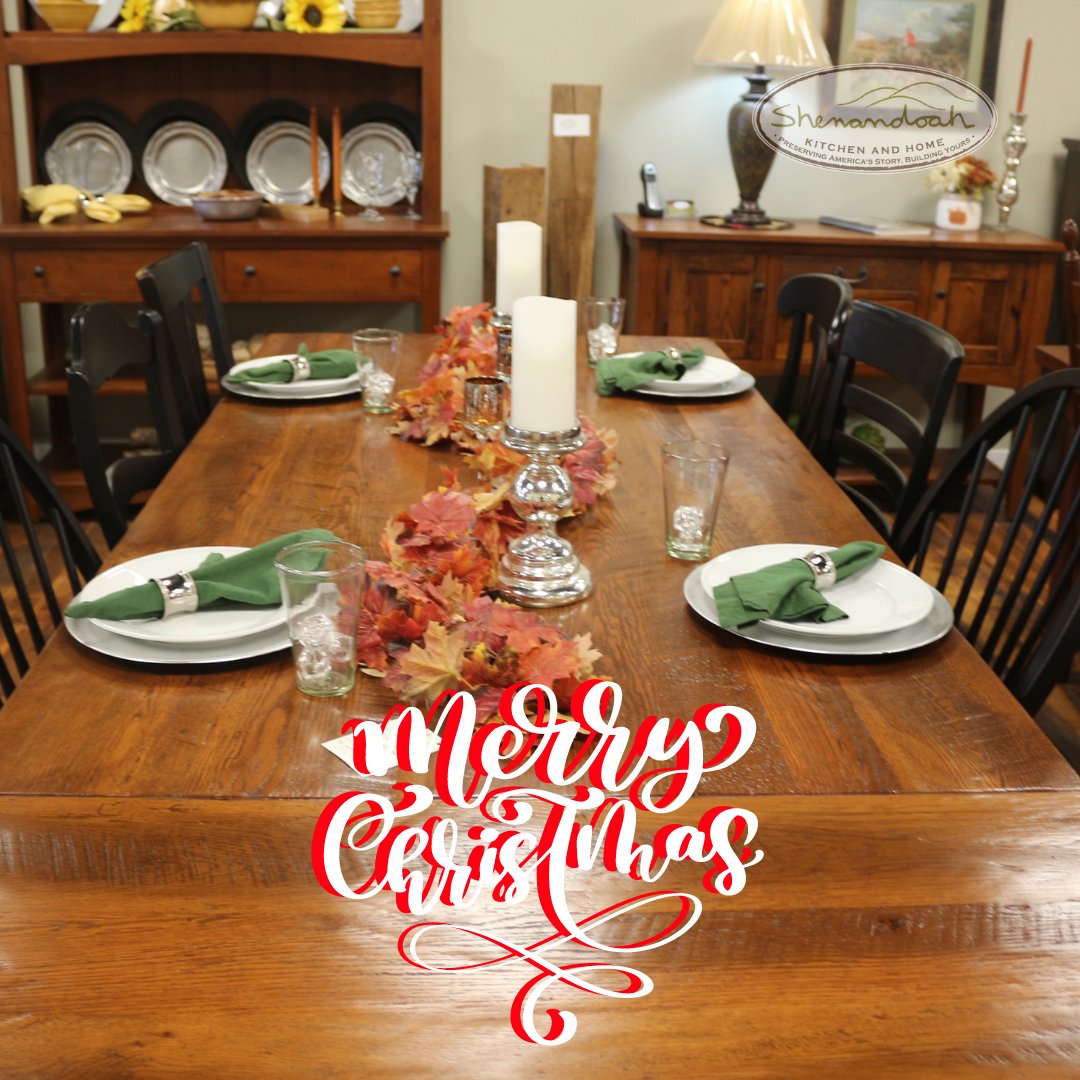 TheTableLady's tweet image. As we gather to celebrate, we at Shenandoah Kitchen &amp;amp; Home wish you and yours a Merry Christmas and a Happy New Year!
.
#shenandoahkitchenandhome #holidayentertaining #reclaimedwood