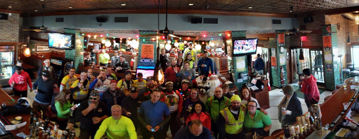 2: Having mobs of costumed  #Furbandit bikers stopping by for a quick warm up drink and breakfast burrito on their 25 mile charity ride.