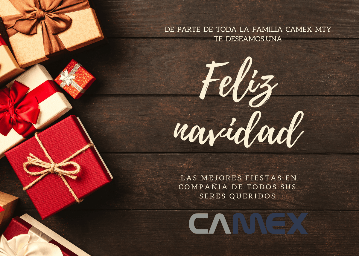 CAMEX_MTY's tweet photo. Que en estas fechas decembrinas los rodee el amor y la compañía de todos sus seres queridos, de parte de toda la familia CAMEX MTY queremos desearles una ¡Feliz Navidad!.

#feliznavidad #navidad #buenosdeseos https://t.co/pOj9QwL5DL