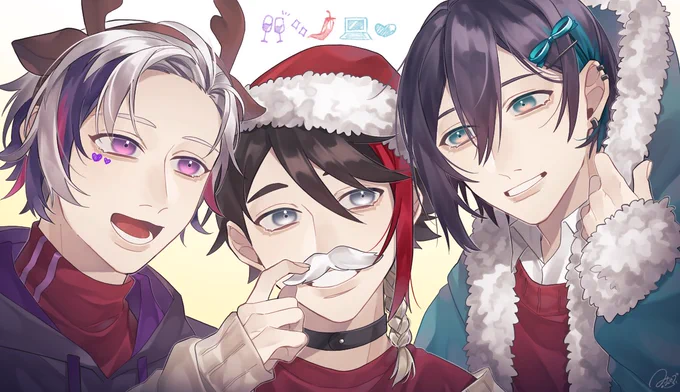 メリークリスマス???
#絵スコート #さ絵ぐさ #灰画 