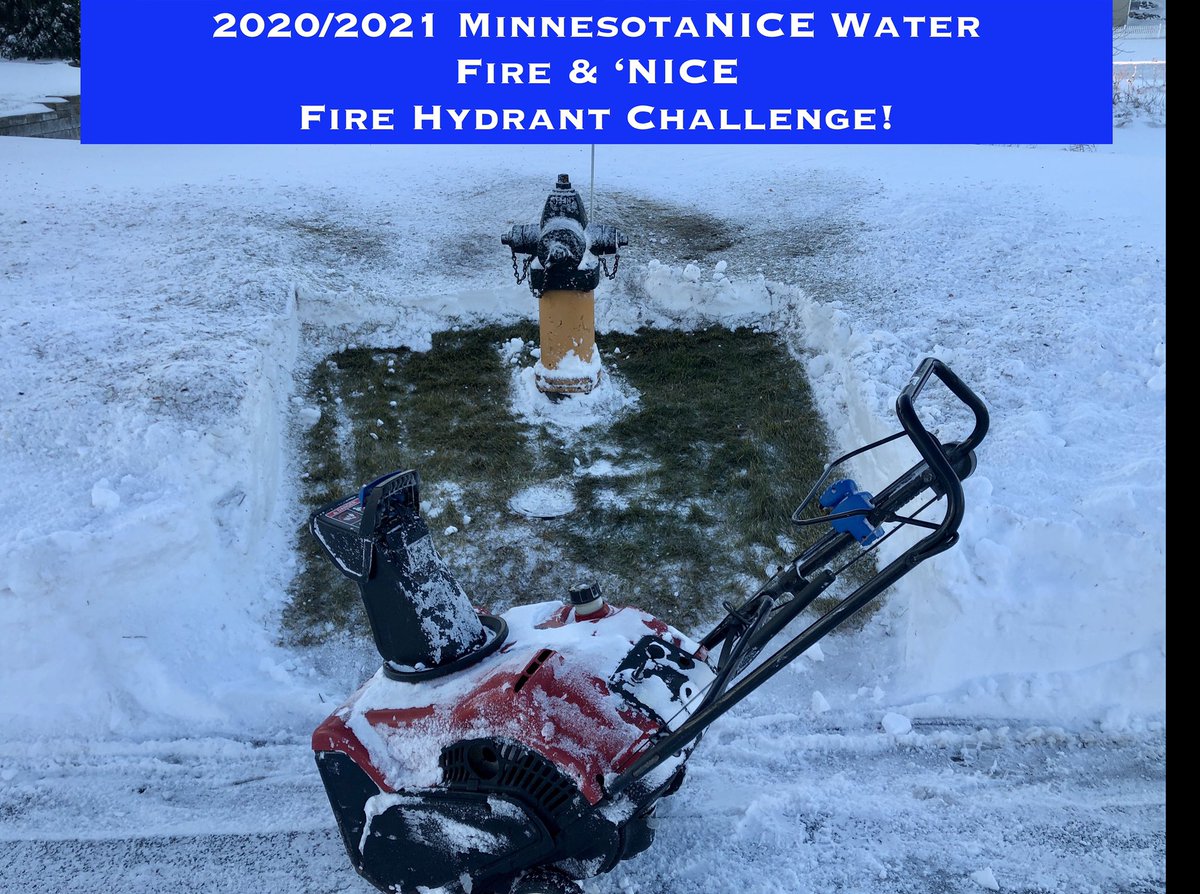 The 2020/2021 Fire &amp; 'NICE Fire Hydrant Challenge, by MinnesotaNICE Water, LLC
For every 2"(+) snowfall this winter, shovel out a fire hydrant within <a href="/CityofShakopee/">City of Shakopee, MN</a>, tag us w/photo &amp; you’ll be entered 2 win a FREE case of MinnesotaNICE Water + a MinnesotaNICE cellphone wallet!