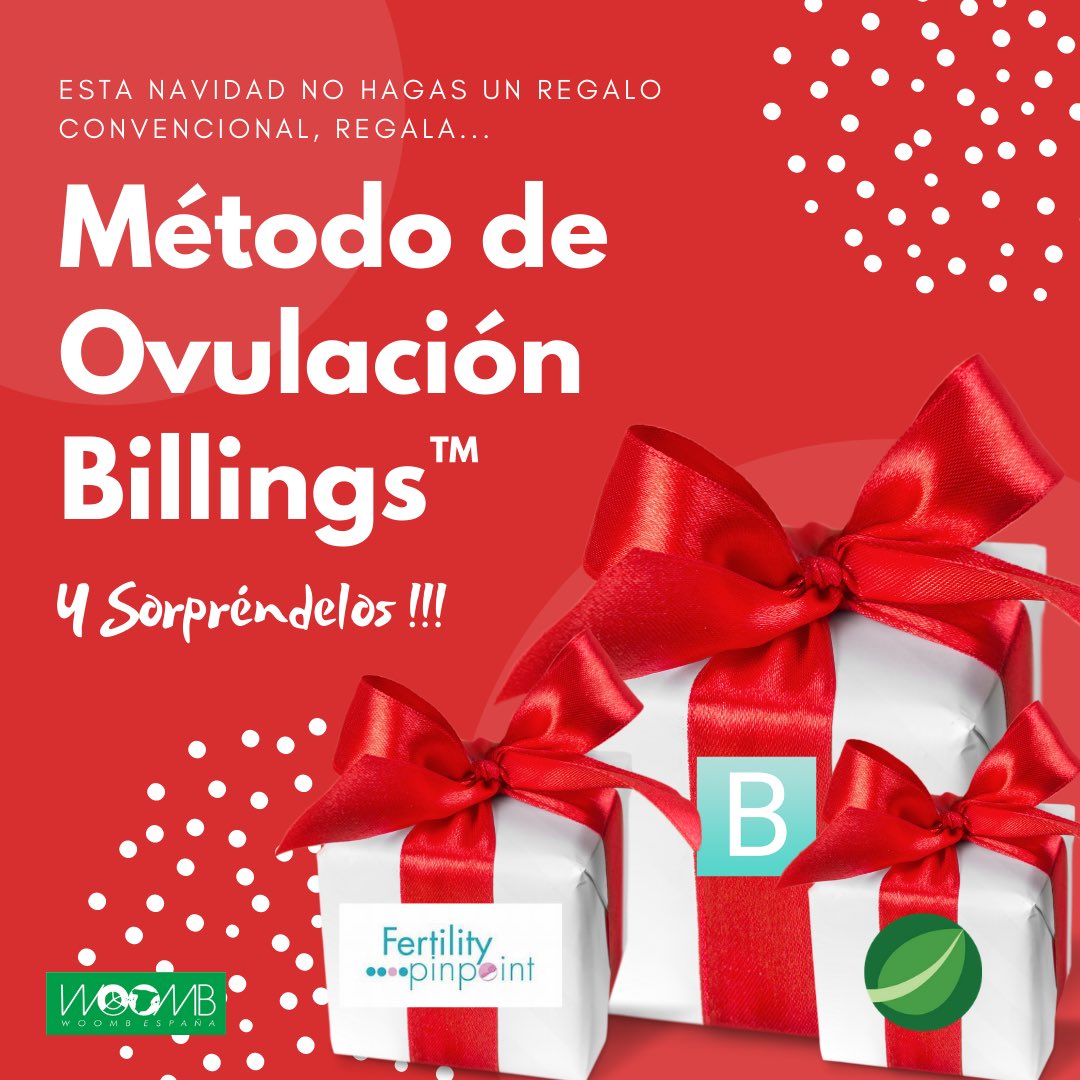 WOOMBESP's tweet photo. Por favor, esta Navidad 🎄deja de ser convencional y regala 🎁Método de Ovulación Billings....Te lo agradecerán !!!! 👩❤️👨
#metodobillings #billingsovulationmethod
#fertilitypinpoint #nfpcharting #billingsapp https://t.co/6Npu8Xspw0