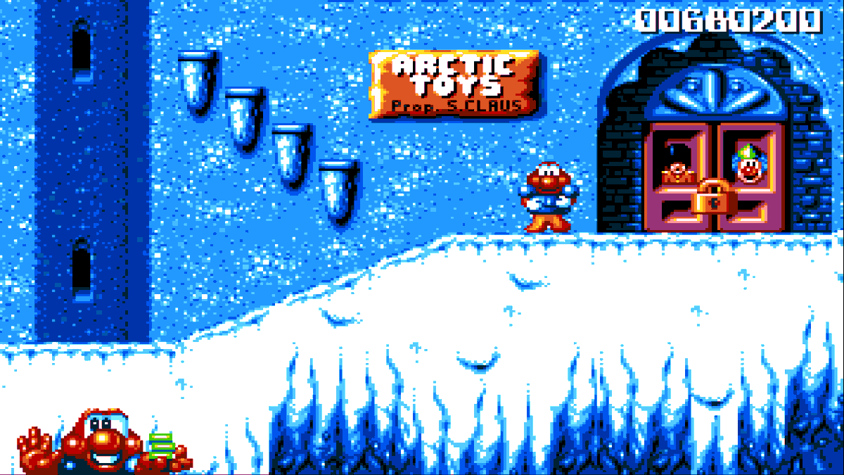 cakeisaliegamin's tweet photo. James Pond II: Codename Robocod (1991) on the #Amiga. One of my favourite games to play at #Christmas. #retrogaming #retrogame #pixelart #robocod https://t.co/TDM63ZFCoB