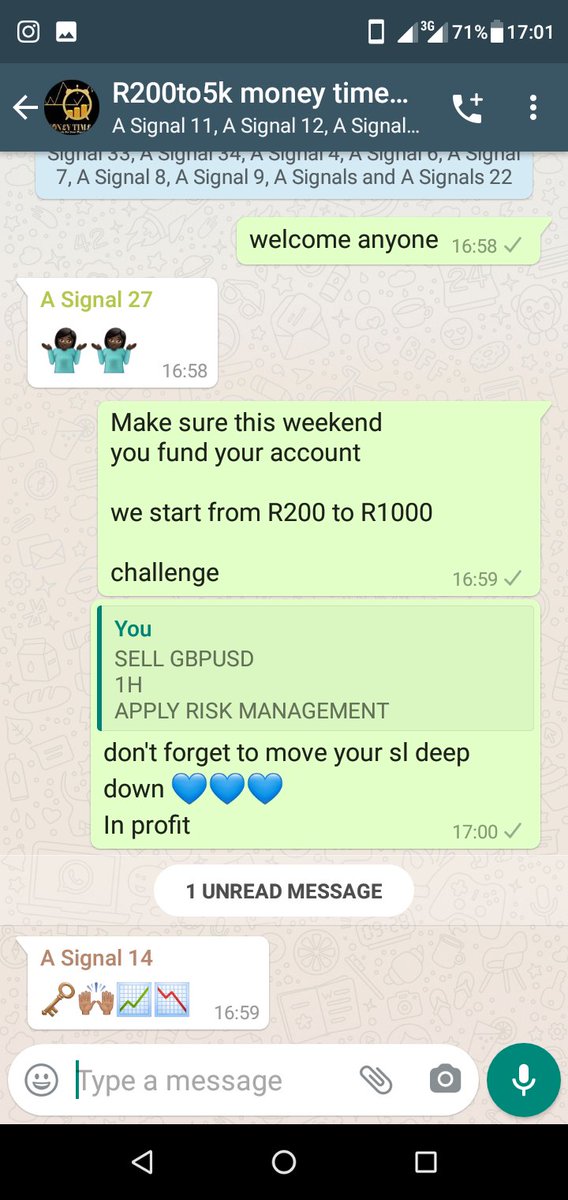 MTimefx's tweet image. join our R200 to 1k challenge
from Monday to Friday 

by trading forex and making profit
even if you not a forex trader
we got you

DM 0717630005 for more info