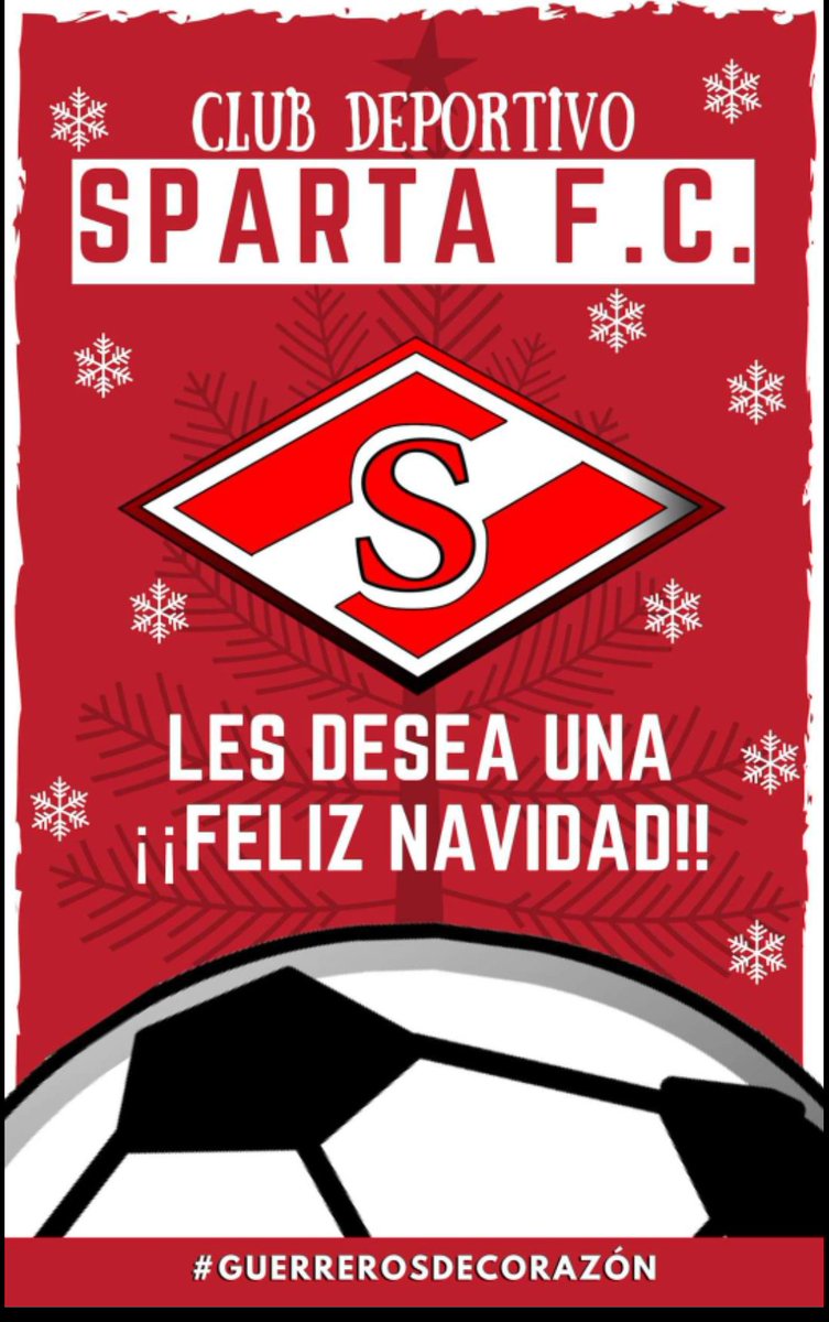 SPARTAFC1's tweet photo. Feliz navidad!!!

#GuerrerosDeCorazón https://t.co/mGDMQaPNrC