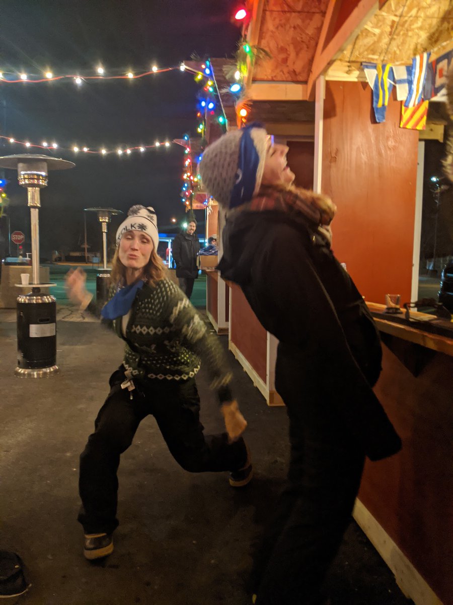 7: Sneaking away for a few shots of Aquavit at our Scandinavian neighbors a few blocks south of us,  @TheNorwegian4 and their Christmas Snømarket. So happy to have you guys in our neighborhood.