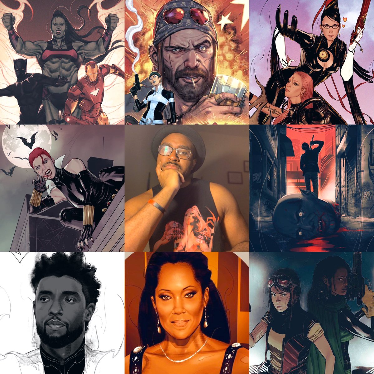 Mega late ? Hi, my name is Joshua Swaby, and I got to live me dream this year doing covers for Marvel, Entertainment Weekly, Image, Vault , and soon DC comics at the age of 22 #artvsartist2020 