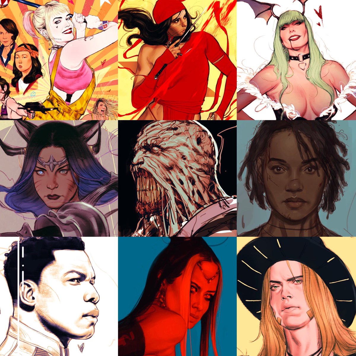 Mega late ? Hi, my name is Joshua Swaby, and I got to live me dream this year doing covers for Marvel, Entertainment Weekly, Image, Vault , and soon DC comics at the age of 22 #artvsartist2020 