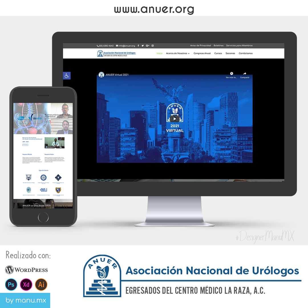 MarketerManu's tweet photo. 📢 Proyecto  #Web

Asociación Nacional de Urólogos Egresados de la Raza #ANUER

https://t.co/axsEtDp7zP

#DesignerManuMX #Design #diseñadorTizayuca #DiseñoWeb #3Dmotion #FreelanceDesign #DiseñadorenHidalgo #Wordpress #CustomerWeb https://t.co/aDYsx5cUPE