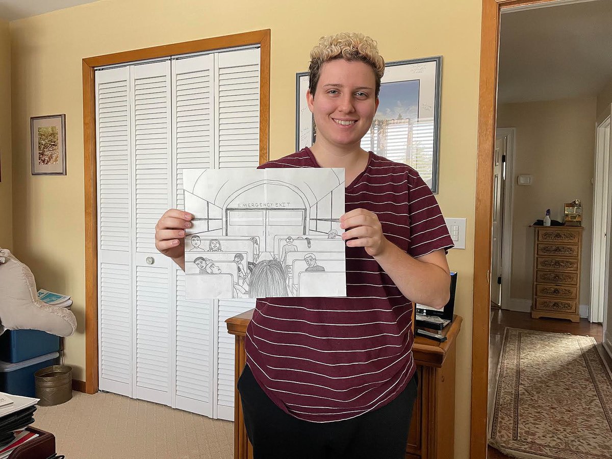 RBWhitehill's tweet photo. From the #Artist, #AHSCM: 

"Death Bus"

"I chose to draw this scene because it felt like the most shocking and heinous one in the book. It was very disturbing picturing all the dead children in the rows of the school bus."

#SunDogKiller

#DRCM #Drawing #ArtWork #Art #Digitalart https://t.co/lMqWhSwBXY