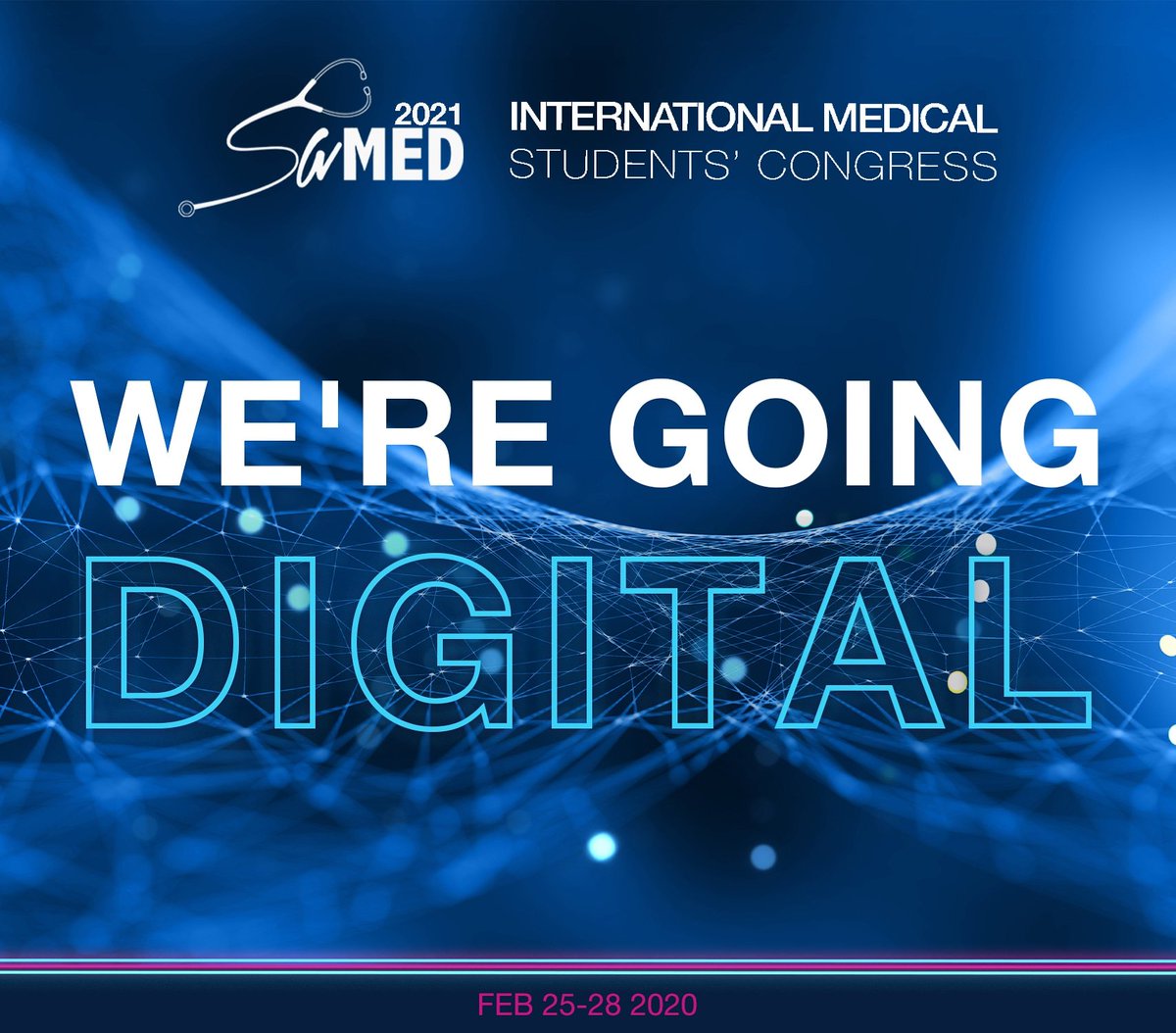samedimscs's tweet photo. 🎄 Dear colleagues, partners and friends,

✨ On behalf of the Organizing Committee of SaMED - Sarajevo International Medical Students Congress, we would like to inform you that SaMED 2021 will take place online, from February 25th to February 28th... https://t.co/YRSia5WVNx