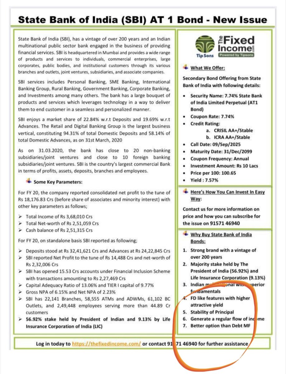 ever_geet's tweet photo. Blatant selling of @AT1 bonds by SBI by  saying product is as safe as FD as done by cheaters @YESBANK RMs. Biggest scam of 2020 by @pk63 @RBI @DasShaktikanta where senior citizens @YBAT1Retail r duped. Please restore our life savings @PMOIndia @nsitharaman 🙏🙏 https://t.co/Pwcp28hEKj