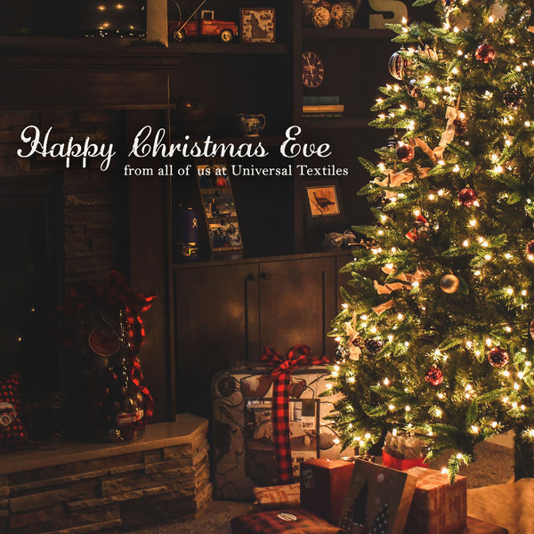 🎅🎄 Happy #ChristmasEve from everyone here at Universal Textiles! However you're spending it, we hope you have a safe &amp; special evening! 🎁❤️
