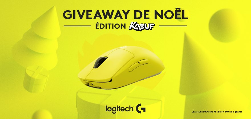 Kaoufff's tweet image. Année spéciale, Noël spécial, concours spécial !
Tente de remporter une souris PRO sans fil édition limitée.
Pour participer :
- RT ce tweet. 
- Follow @LogitechGFrance et @Kaoufff.
TAS 31.12 🎅
Joyeux Noël les zizous !