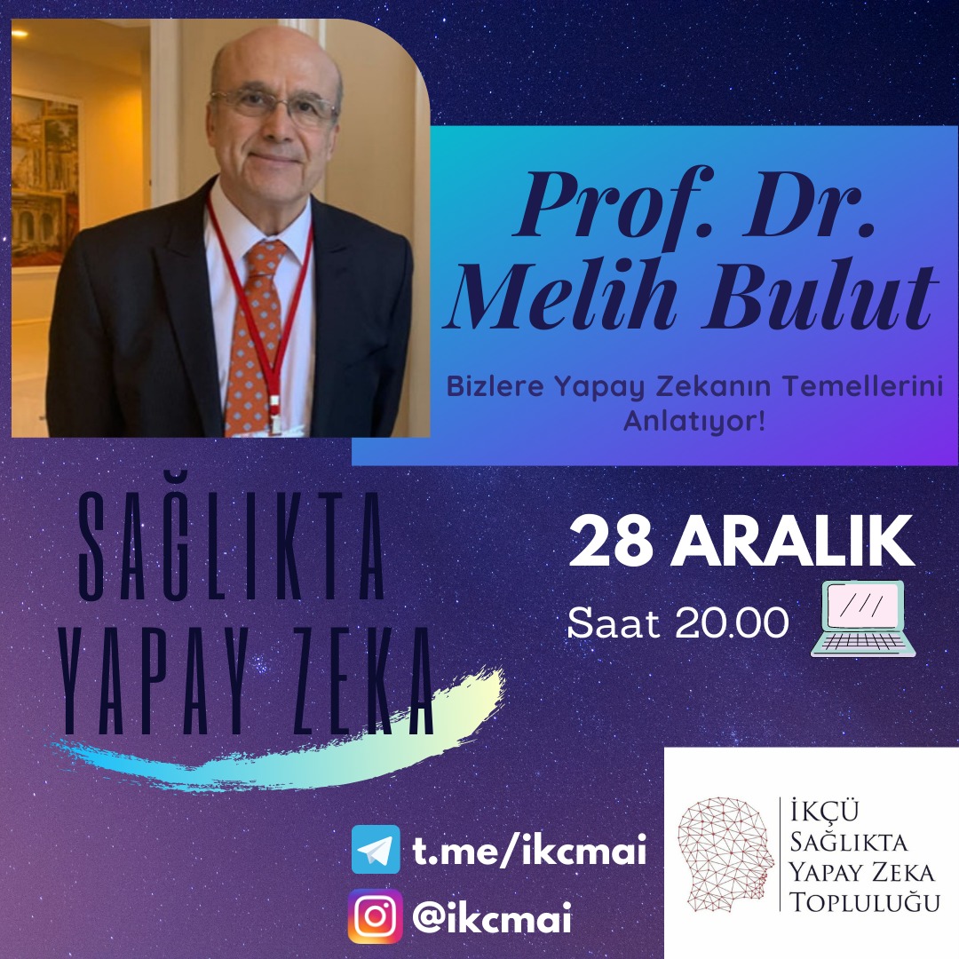 İzmir Kâtip Çelebi Üniversitesi Sağlıkta Yapay Zekâ Kulübü olarak topluluğumuzun ilk etkinliğini Prof. Dr. Melih Bulut ile Sağlıkta Yapay Zeka Webinarı ile gerçekleştireceğiz.
Başvuru formu: forms.gle/6ijgvpSdG2tota…
<a href="/emeltemkoc/">Esra Meltem Koç</a> <a href="/drmelihbulutgm1/">Dr.Melih Bulut 🇹🇷🇺🇦</a> <a href="/ikcutip/">ikcutip</a> <a href="/ikcu_izmir/">İzmir Katip Çelebi Üniversitesi</a>