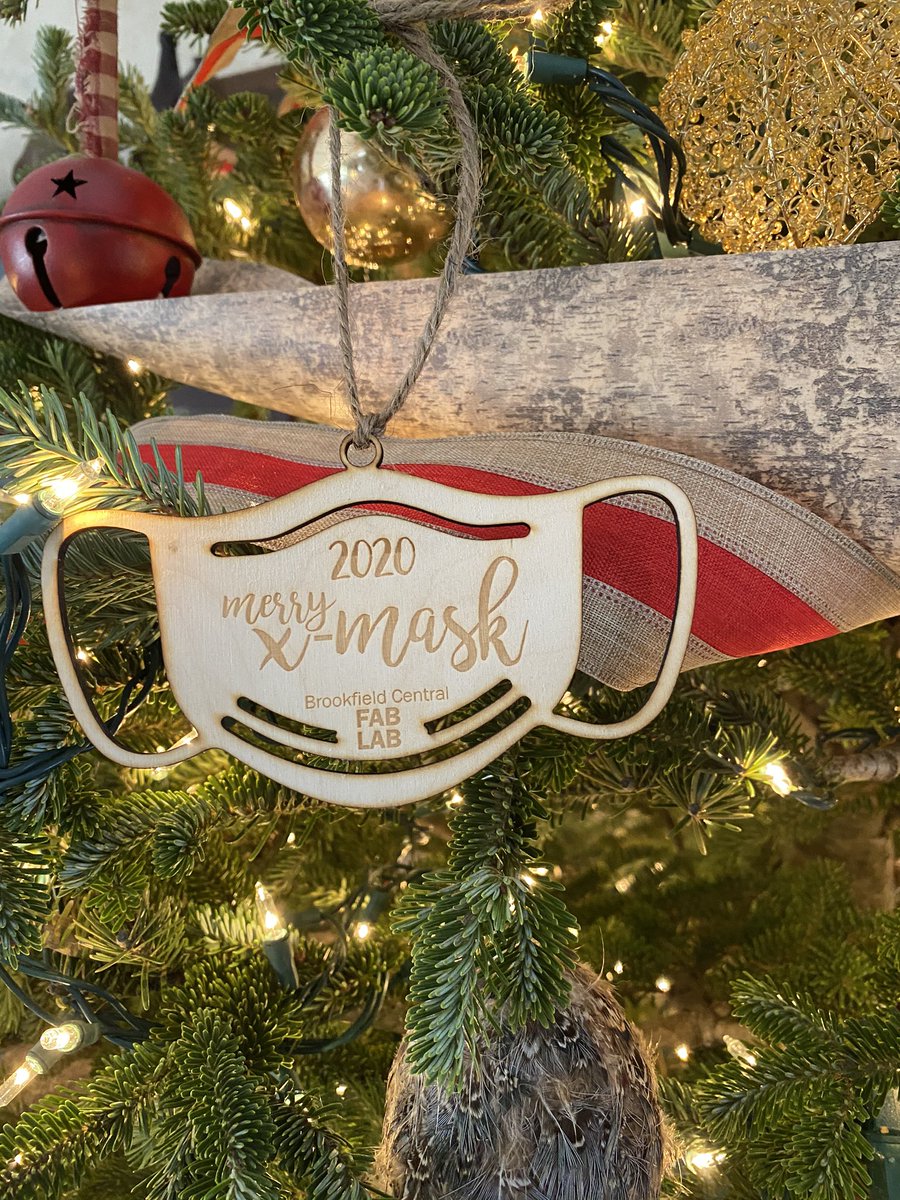 Merry X-mask from the Fab Lab at <a href="/BCHS_SDE/">Brookfield Central HS 🇺🇸</a> #whatdidyoumaketoday