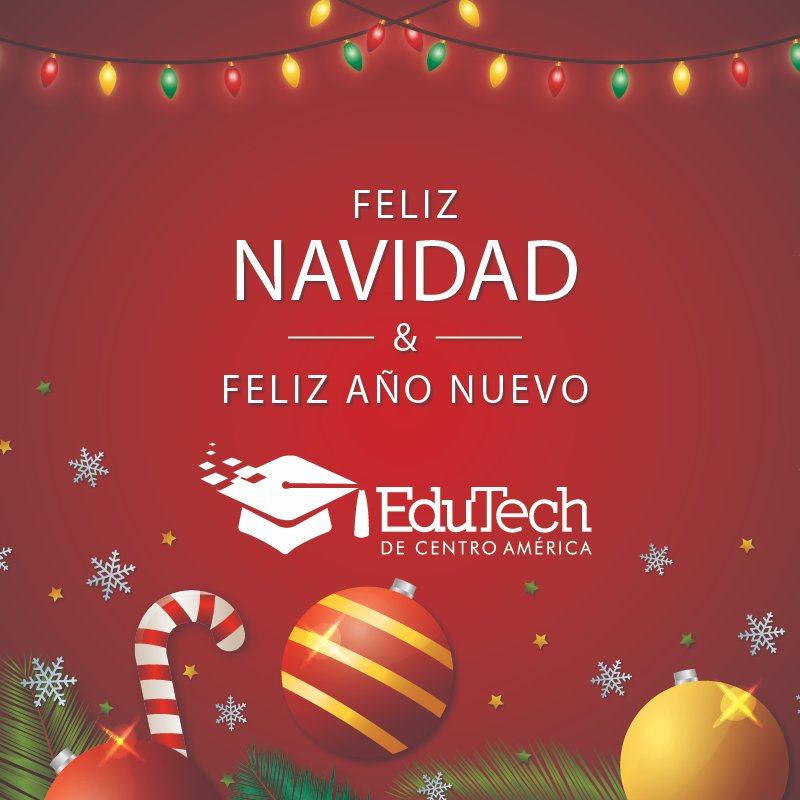 edutechca's tweet photo. Que esta navidad sea el inicio de un camino exitoso, de una transformación real. 
Feliz navidad y próspero año nuevo te desea la familia de EduTech 🥰🎄❤️ https://t.co/lBD2bafLdS