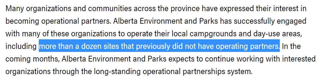 How many partnerships are NEW?The exact number is unclear.The release says "more than a dozen" of the 170 are new:  https://www.alberta.ca/release.cfm?xID=759617E8C3604-04A7-4372-CE47C2D736E29D46
