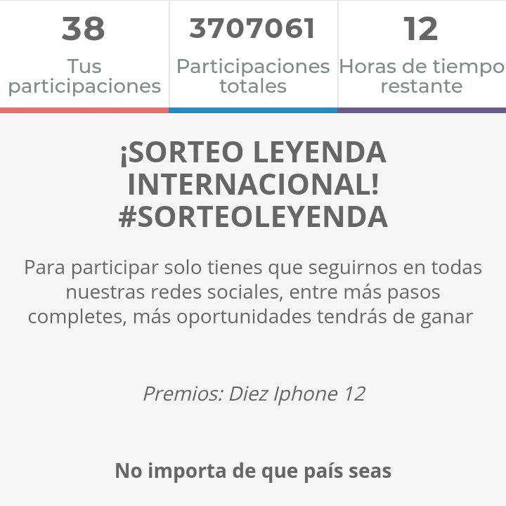 Edith083001's tweet photo. 🤩Ya solo faltan 12 horas para que se acabe el sorteo. Suerte a todos los participantes y espero ser una de las ganadoras. #sorteoleyanda https://t.co/j2r0w6VS3c