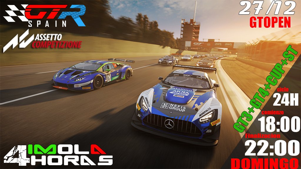 Ya queda poco, para la última carrera del año en gtrspain.