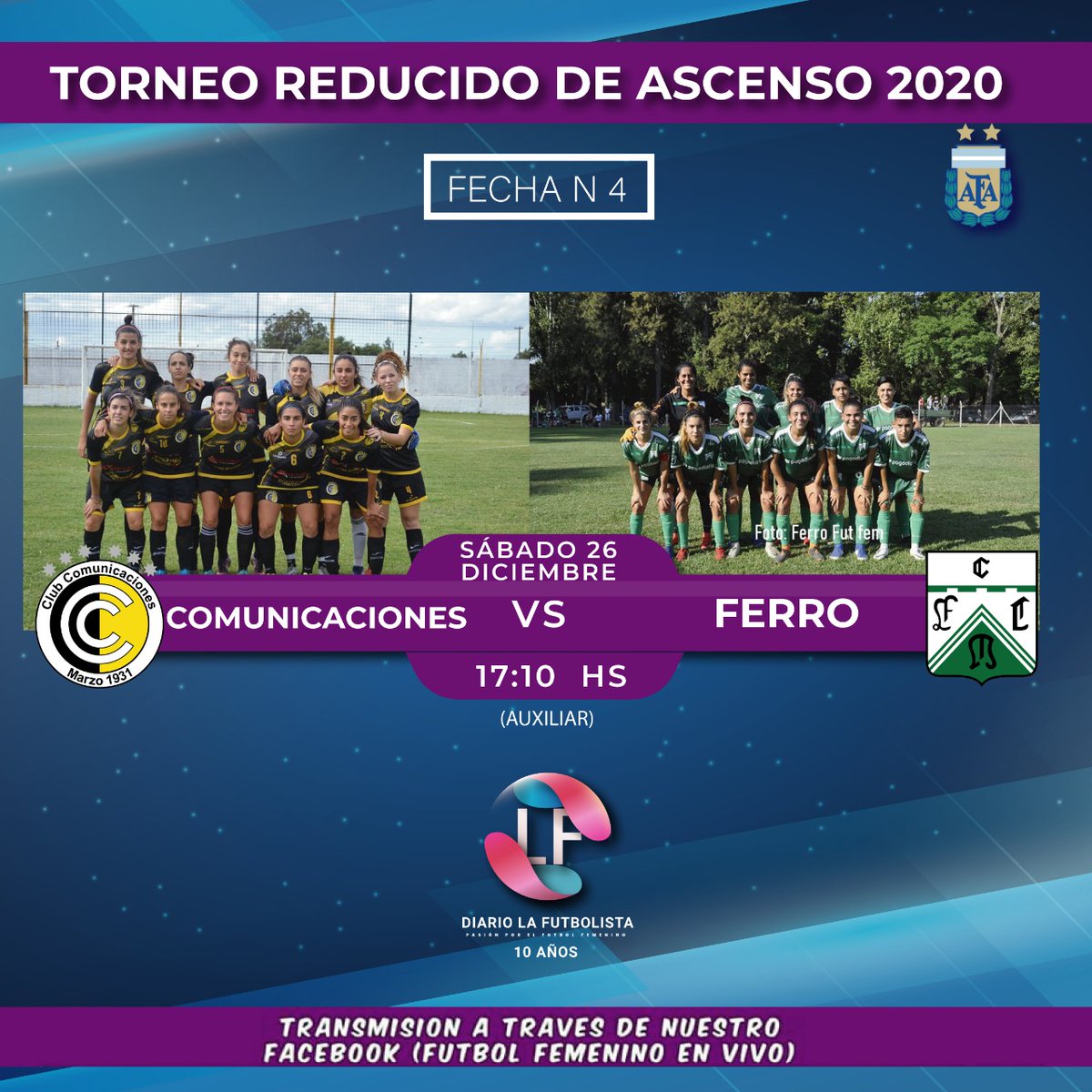 EL ASCENSO LO VIVIS EN DIARIO LA FUTBOLISTA 💻
@PrensaComu vs <a href="/FerroOficial/">Ferro Carril Oeste</a> 

Relatos: <a href="/lucdiccea/">Lucas Diccea ⭐️⭐️⭐️</a> 
Filmación y comentarios: @waltergularte 

📱 facebook.com/futbolfemenino…