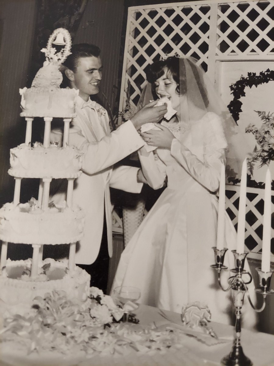 Anyway, here are my parents, Dean and Sherrie, on their wedding day in 1964. And here's a toast to that 8-year-old super kid doing kind things in a world that has never needed it more.