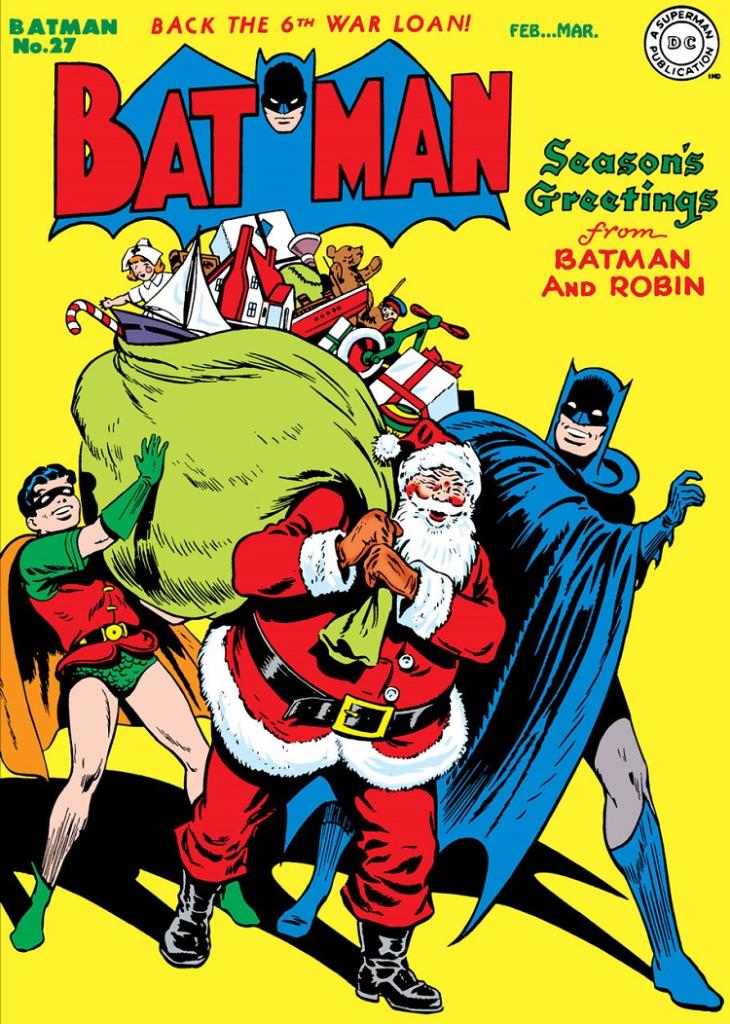 Batman's tweet photo. A hero's work is never done, even for the holidays! Do you remember all these Batman Christmas tales? https://t.co/d09DffxQwQ https://t.co/n5cWcw1zOY