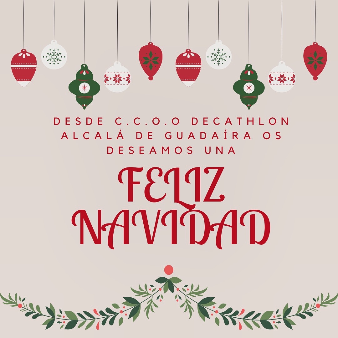 🌲¡FELIZ NAVIDAD COMPAÑERXS!🌲

#decathlon 
#ccoo 
#decathlonianxsenlucha
#decathlonalcaladeguadaira
#FelizNavidad 
#FelizNocheBuena