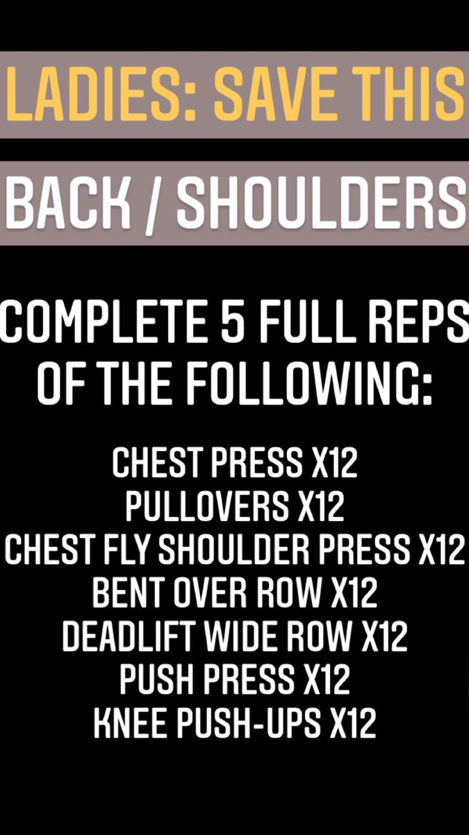just_stac's tweet photo. @Its_Erickaa Saved this one for you. Completed it and did 10 extra reps per set for your lazy ass😘 no need to workout today, just sit on your couch and do nothing. Per governors orders ☺️😏 https://t.co/9x3mLS8TLV