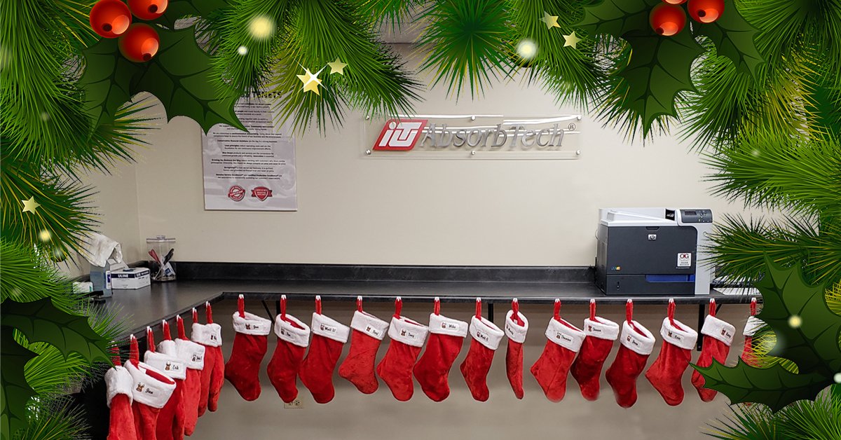 "'Twas the night before Christmas... the stockings were hung at ITU AbsorbTech with care, in hopes that St. Nicholas soon would be there"

From the #ITUAbsorbTechFamily to yours, wishing you a happy and safe Christmas!