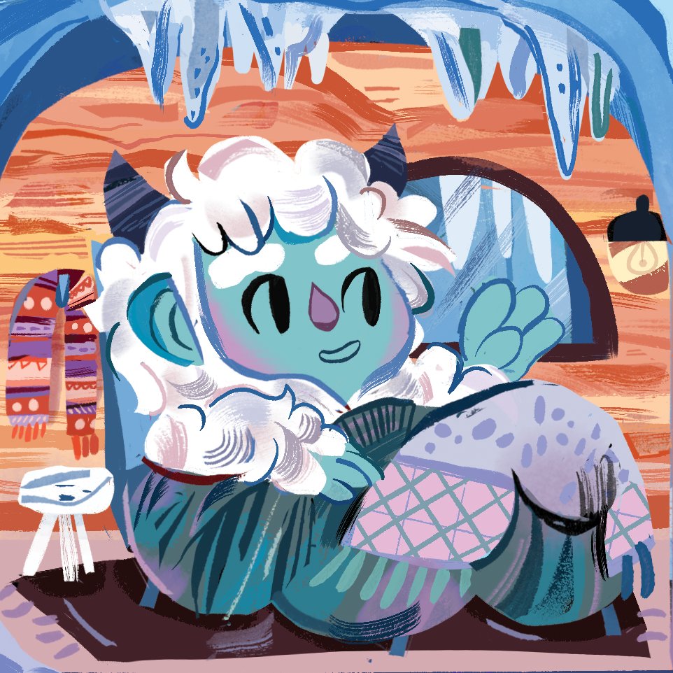 hazydellpress's tweet photo. Merry Christmas Eve! Wherever you are, and whatever you celebrate, we hope you’re as warm and snug as Yeti Baby in their cozy ice cave ❄️🤗❄️
. . .
#hazydellpress #christmas2020 #yetibaby #winterbooks #christmasbooks #holidays2020 #yeti #bookstagram #childrensbooks #kidlit https://t.co/8QDAwdI5qi