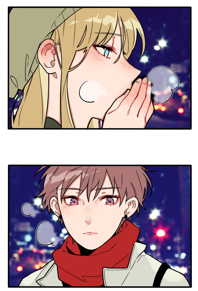 I don't have any new illustrations for the holidays so here's a really old one I did 2 years ago \o/~ ❤️✨  

1/2 