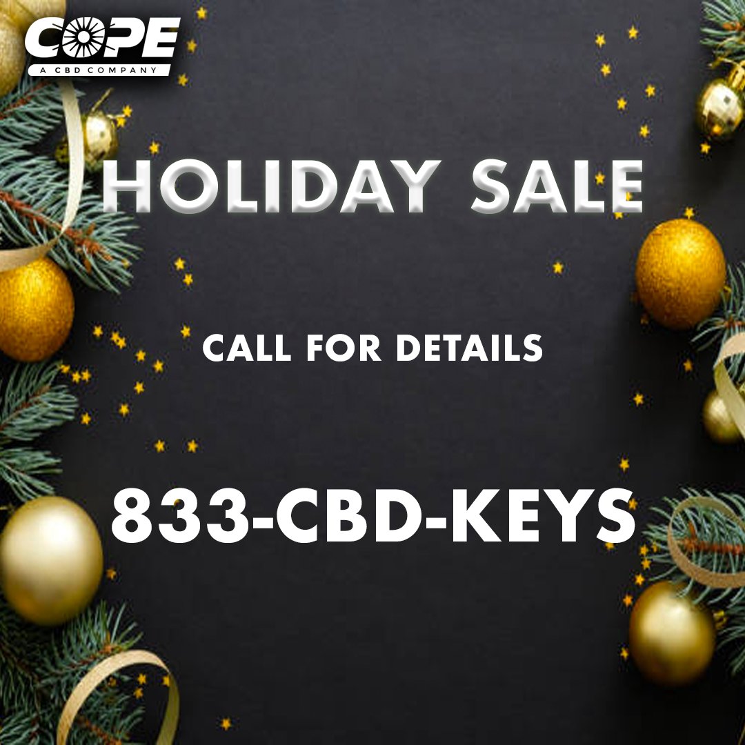 CopeCBD's tweet photo. This holiday season we want to give back to our loved customers! Call now for details on our "once a year" holiday sale!
#christmastime #christmasmagic #christmasmood #christmasseason #christmassy #christmasiscoming #christmaslights #christmasgram #christmasfun #christmasgoodies https://t.co/EF1hKv65yG